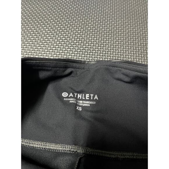 New Athleta All Over Glean Tight Black Leggings #356179 Size XS - Picture 4 of 7